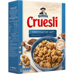 Quaker Cruesli Chocolat Au Lait 450g