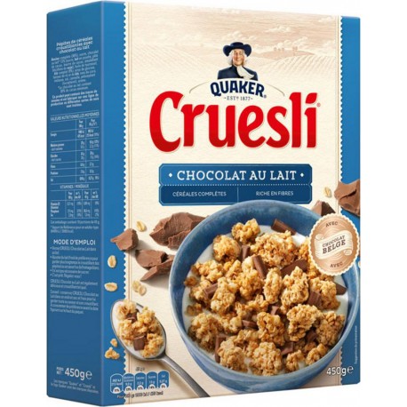 Quaker Cruesli Chocolat Au Lait 450g