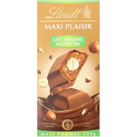 Lindt Maxi Plaisir Lait Praliné Noisettes 220g