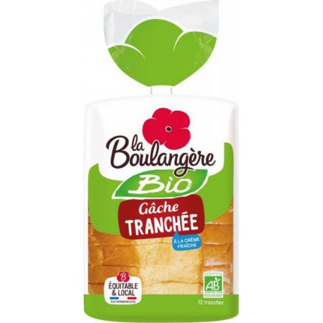 La Boulangère Bio Gâche Tranchée à la Crème Fraîche 400g (lot de 6)