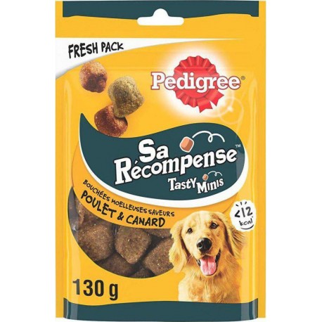 PEDIGREE Sa récompense Gâteaux pour Chien saveur Poulet et Canard 130g (lot de 8)