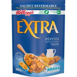 Kellogg's Kellogg’s Extra Pépites Crunchy Muesli Chocolat Au Lait 500g (lot de 3)