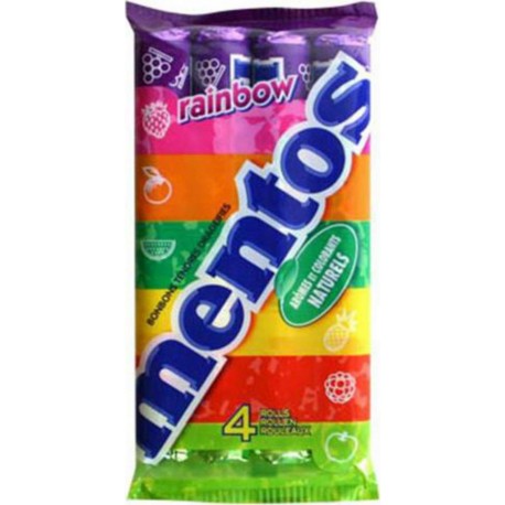 Mentos Rainbow Lot économique de 4 rouleaux