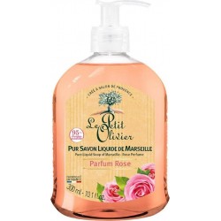 Le Petit Olivier Pur Savon Liquide de marseille Parfum Rose 300ml flacon 300g