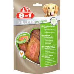 8IN1 Fillet Pro Digest Friandises pour chiens adultes et seniors de grandes races Poulet 80g (lot de 3)