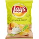 Lay's Lay’s Chips Saveur Cream & Onion 120g (lot de 10)
