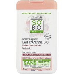 SO’BIODouche Crème Lait d’ânesse 45cl flacon 450ml