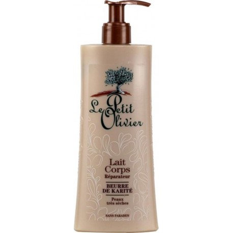 Le Petit Olivier Lait Corps Réparateur Beurre de Karité Peaux Très Sèches 250ml (lot de 3)