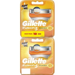 Gillette Fusion 5 Power Lames de Rasoir Homme x10