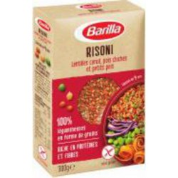 Barilla Lentilles Corail Pois Chiches et Petit Pois Risoni 300g