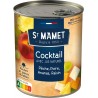 St Mamet Fruits au sirop Cocktail Pêche Poire Ananas Raisin 500g (lot de 3)