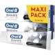 Oral-B Oral B manuel 3D white dentifrice whitening therapy charbon 2x75ml x2 tubes 75ml