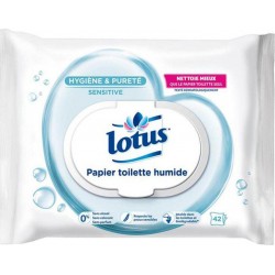 Lotus Papier Toilette Humide Sensitive Lingettes x42