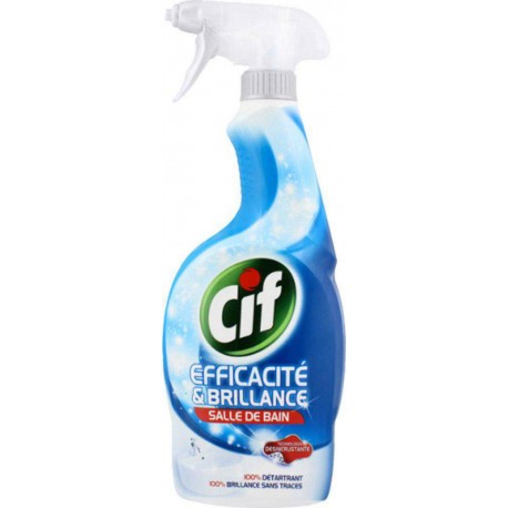 Cif Spray Efficacité et Brillance Salle De Bain 750ml