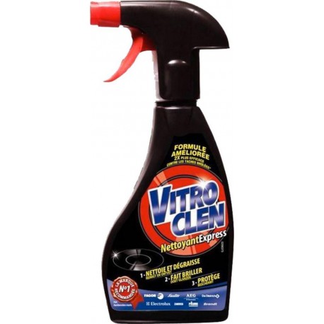 Vitroclen Pistolet Nettoyant Express 3 en 1 Vitrocéramique 250ml