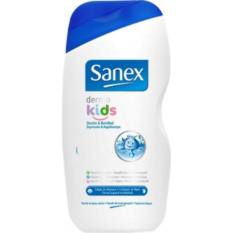 Sanex Douche Bain Corps Cheveux Dermo Kids 500ml