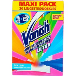 Vanish Anti Décoloration Ultra 30 Lingettes