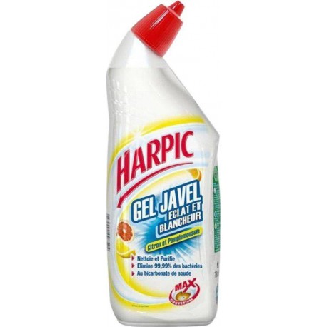 Harpic Gel Javel Eclat Et Blancheur Citron et Pamplemousse 750ml