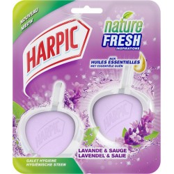 Harpic Bloc Cuvette Galet Hygiène Lavande