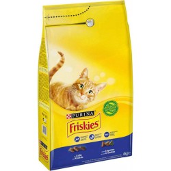 Friskies Croquettes Chats Adultes Colin Légumes 4Kg