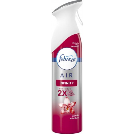 Febreze Air Infinity Désodorisant Spray Fraîcheur Orchidée Scintillante 300ml