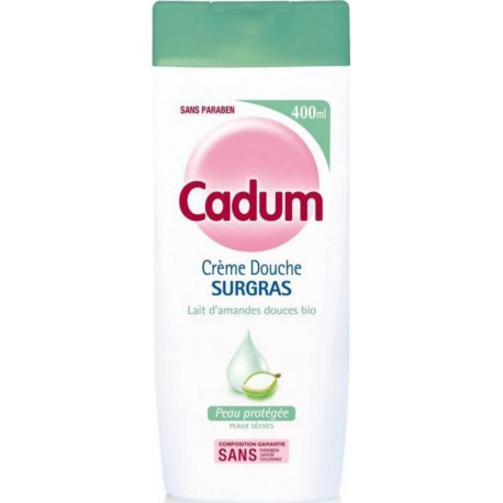 Cadum Crème Douche Surgras Lait d’Amandes Douces Bio 400ml