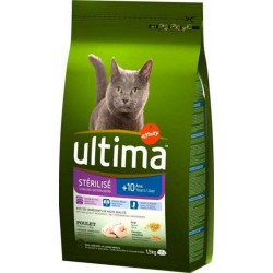 Ultima Croquettes Chat Stérilisé +10 ans Poulet 1,5Kg