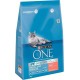 Purina One Croquettes Chat Stérilisé Saumon 3Kg