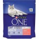 Purina One Croquettes Chat Adulte Saumon 450g