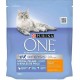 Purina One Croquettes Chat Pelage et Boules de Poils Poulet 450g