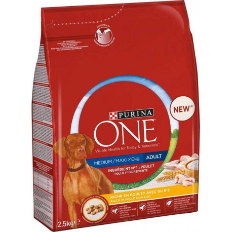 Purina One Croquettes Chien Adult Maxi +10Kg Poulet 2,5Kg