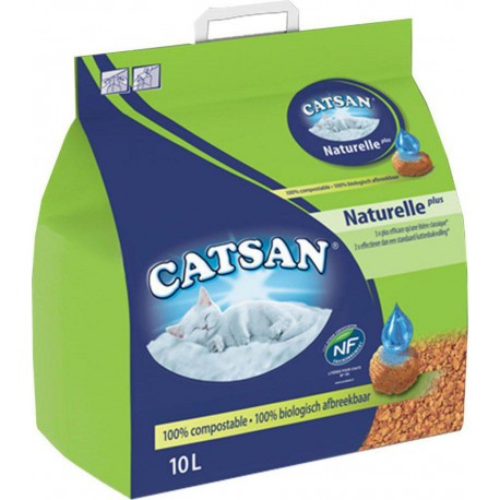 Catsan Minérale Naturelle Plus Litière Pour Chats 10L