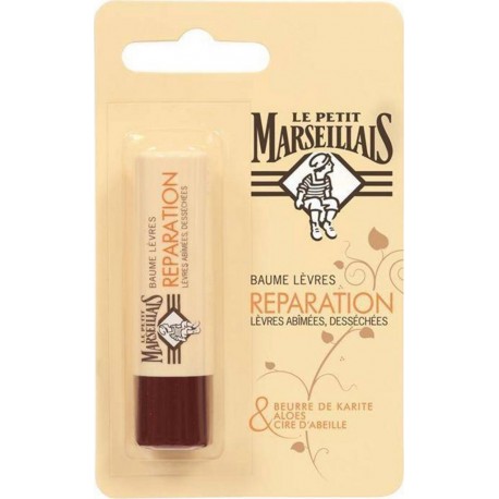 Le Petit Marseillais Baume Lèvres Réparation Beurre De Karité Aloes Cire d’Abeille 4.9g stick