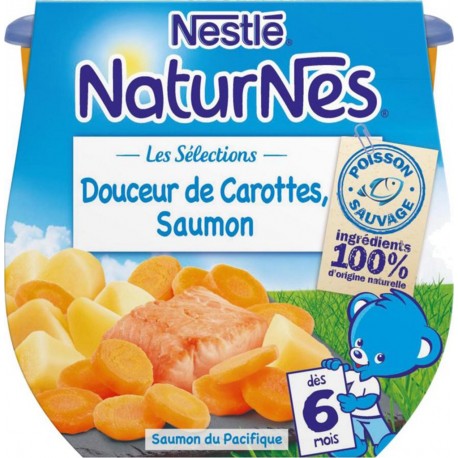 Nestlé Naturnes Les Sélections Douceur de Carottes Saumon