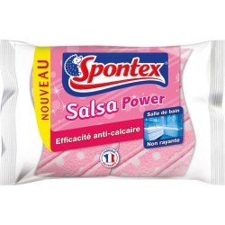 Spontex Eponges Salsa Power Efficacité Anti-Calcaire Par 2