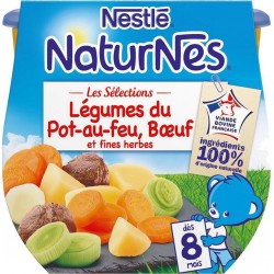 Nestlé Naturnes Les Sélections Légumes du Pot-au-feu Boeuf et Fines Herbes