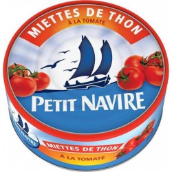 Petit Navire Miettes de Thon à la Tomate 160g