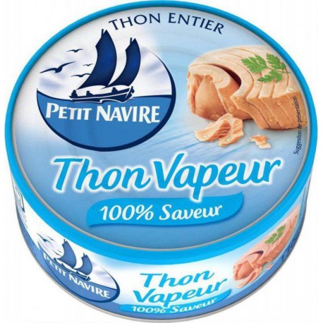 Petit Navire Thon Vapeur 100% Saveur Nature 130g