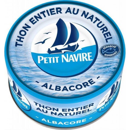 Petit Navire Thon Entier Au Naturel Albacore 140g