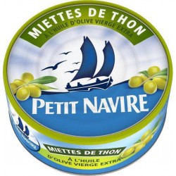 Petit Navire Miettes de Thon à l’Huile d’Olive Vierge Extra 160g