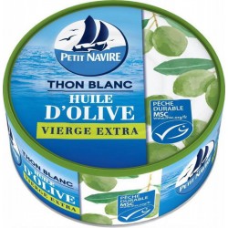 Petit Navire Thon Blanc à l’Huile d’Olive Vierge Extra 160g