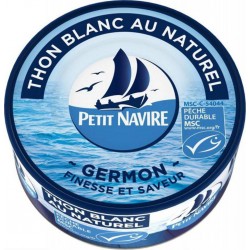 Petit Navire Thon Blanc Au Naturel Germon Finesse Et Saveur 160g
