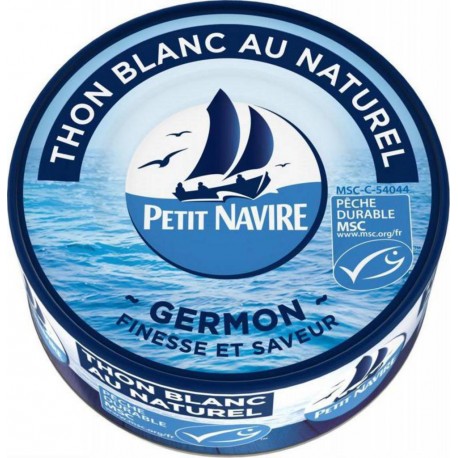 Petit Navire Thon Blanc Au Naturel Germon Finesse Et Saveur 160g