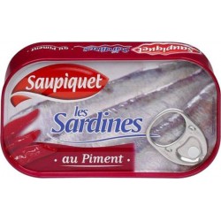 Saupiquet Sardines Entières Au Piment 120g