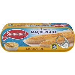 Saupiquet Filets de Maquereaux Moutarde 169g