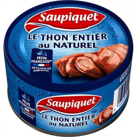 Saupiquet Le Thon Entier au Naturel Pêche Française 200g