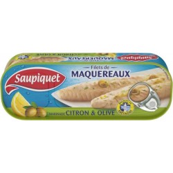 Saupiquet Filets de Maquereaux Citron & Olive 176g