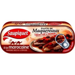 Saupiquet Filets de Maquereaux à la Marocaine Raisins Sec 169g