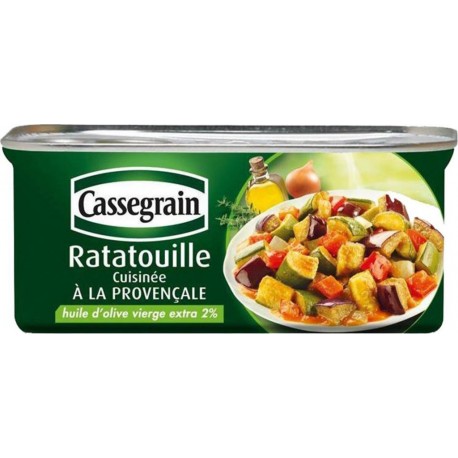 Cassegrain Ratatouille Cuisinée à la Provençale à l'Huile d'Olive Vierge-Extra 200g