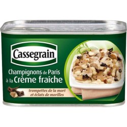 Cassegrain Champignons de Paris à la Crème Fraîche Trompettes de la Mort et Éclats de Morilles 375g